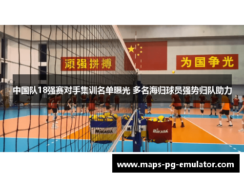 中国队18强赛对手集训名单曝光 多名海归球员强势归队助力