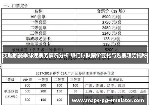 英超新赛季球迷票务情况分析 热门球队票价变化与购票趋势揭秘 英超新赛季球迷票务情况分析 热门球队票价变化与购票趋势揭秘