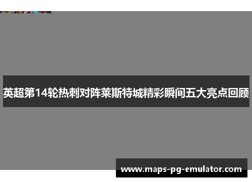 英超第14轮热刺对阵莱斯特城精彩瞬间五大亮点回顾 英超第14轮热刺对阵莱斯特城精彩瞬间五大亮点回顾